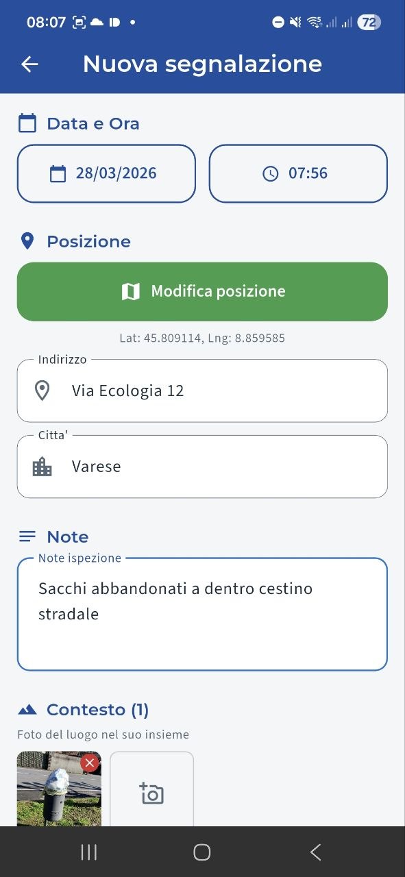 Accertamento sul campo