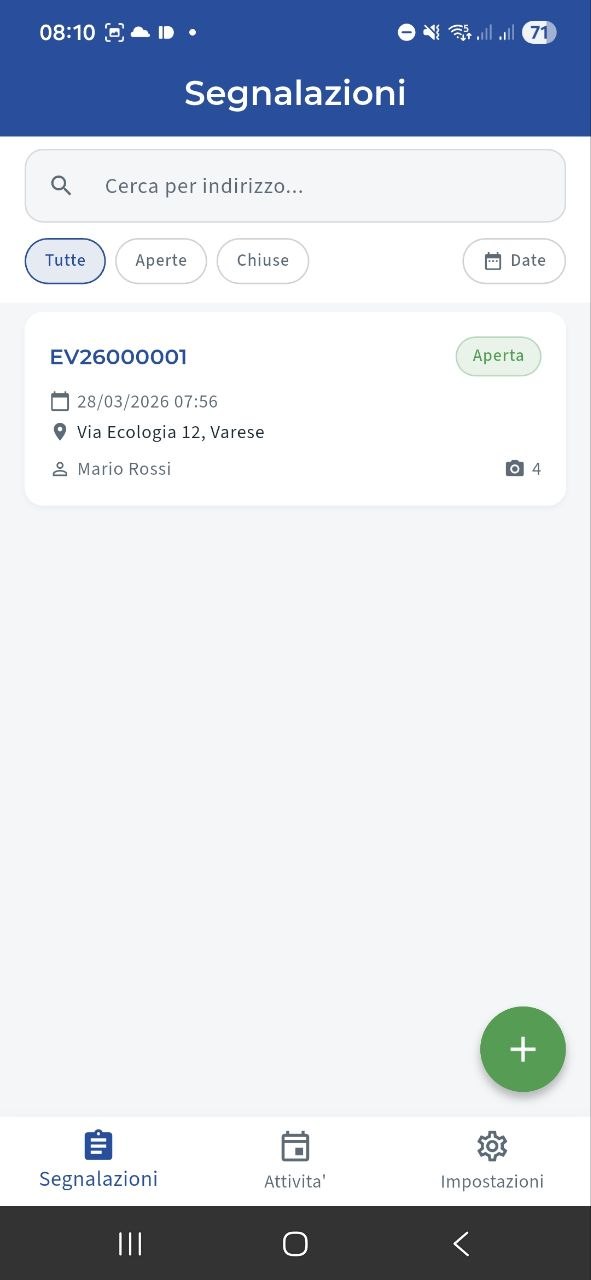 Dettaglio segnalazione